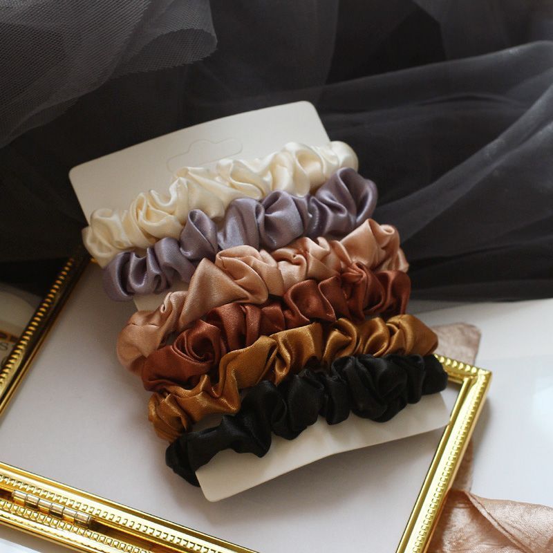 6: Set of Silky Scrunchies