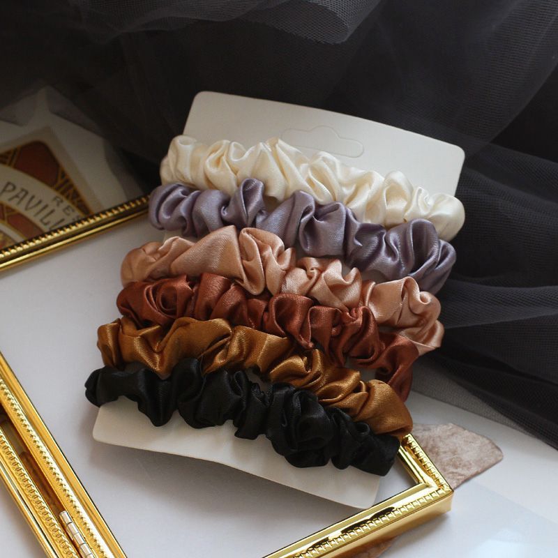 6: Set of Silky Scrunchies