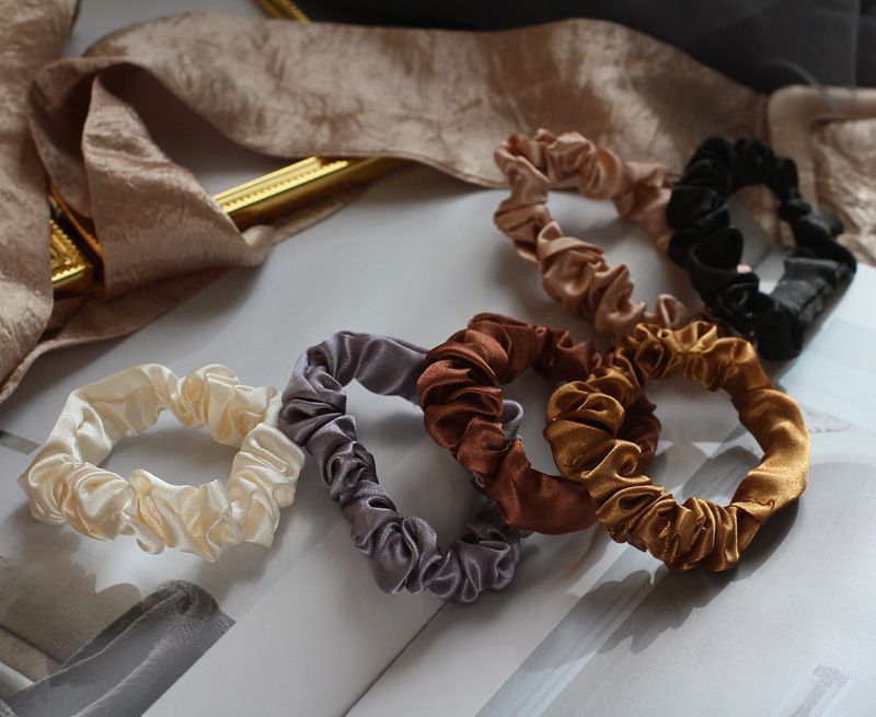 6: Set of Silky Scrunchies