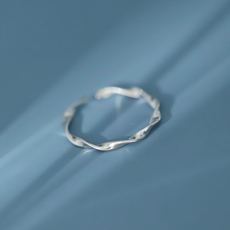 Sterling Twisted Ring Silver