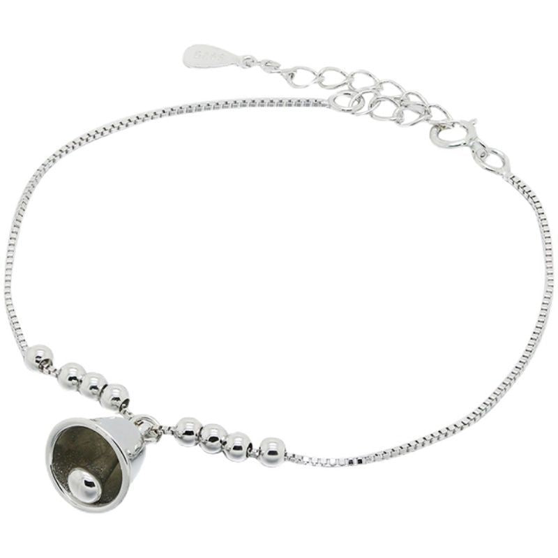 Silver Sterling Bracelet Bell