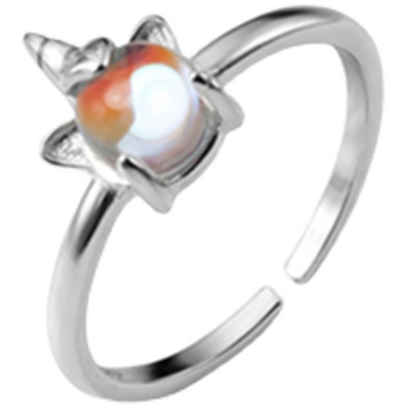 Open Unicorn Silver Sterling Ring