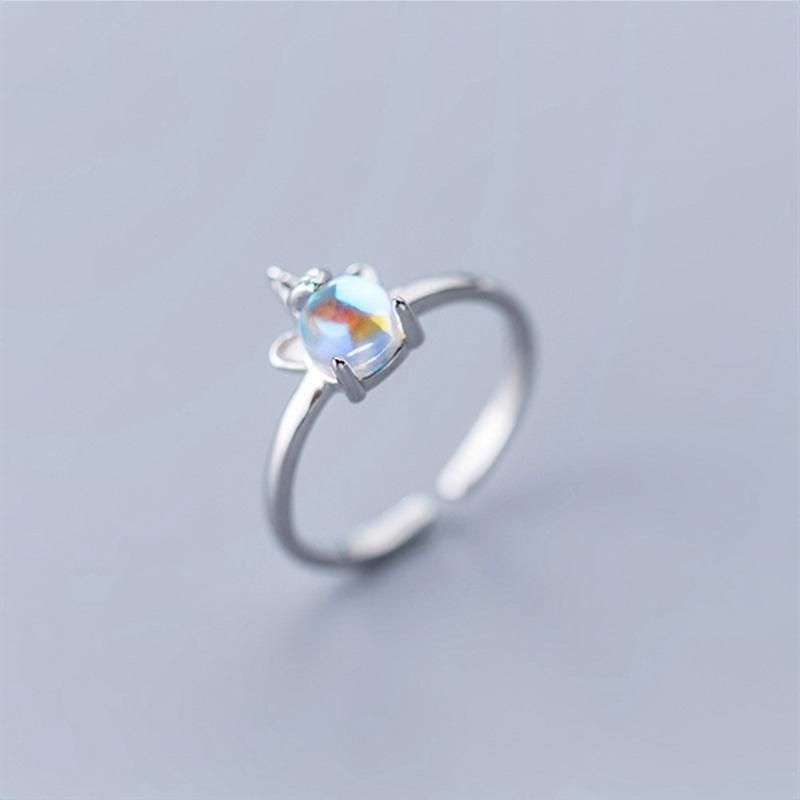 Open Unicorn Silver Sterling Ring