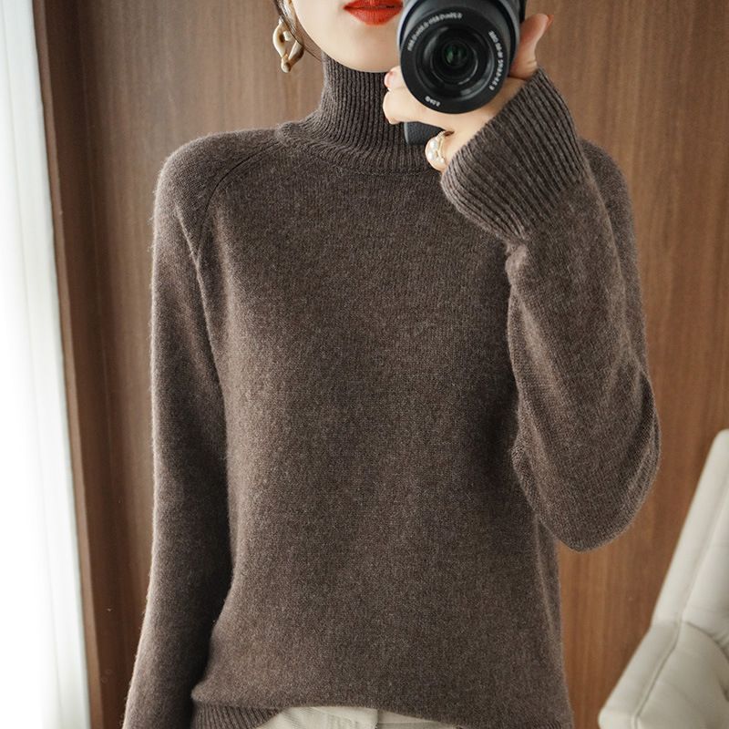 Turtleneck Knit Top