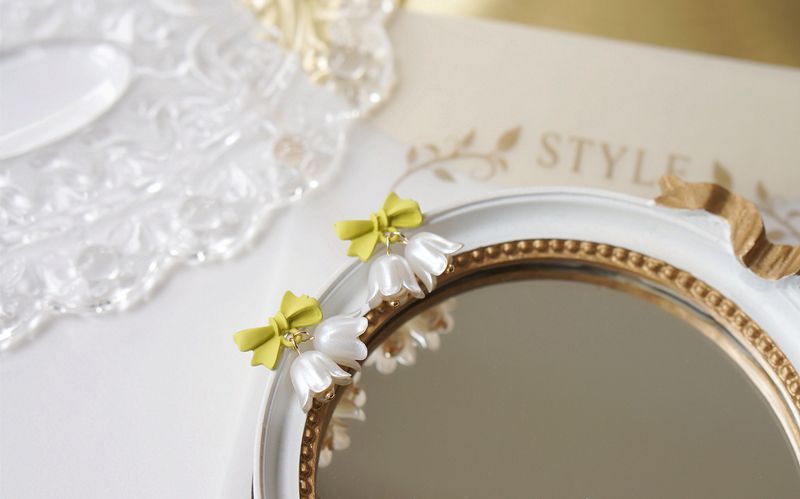 Alloy Earring Flower Bow