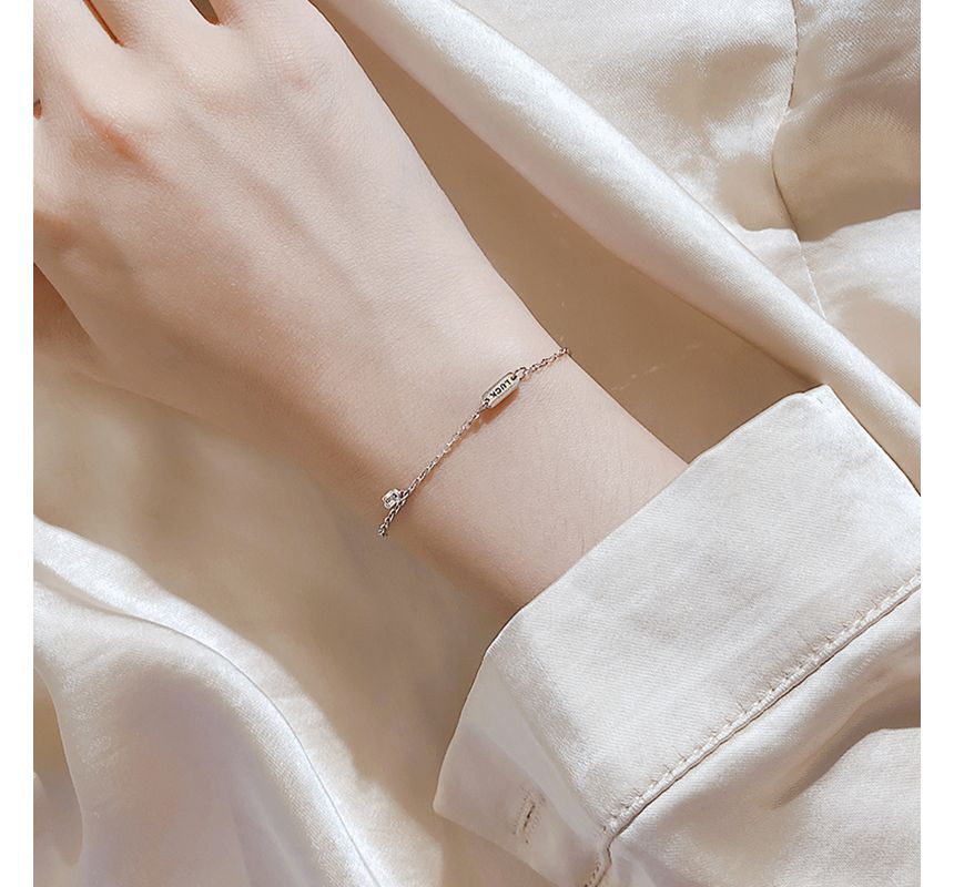 Silver Sterling Bracelet LUCK