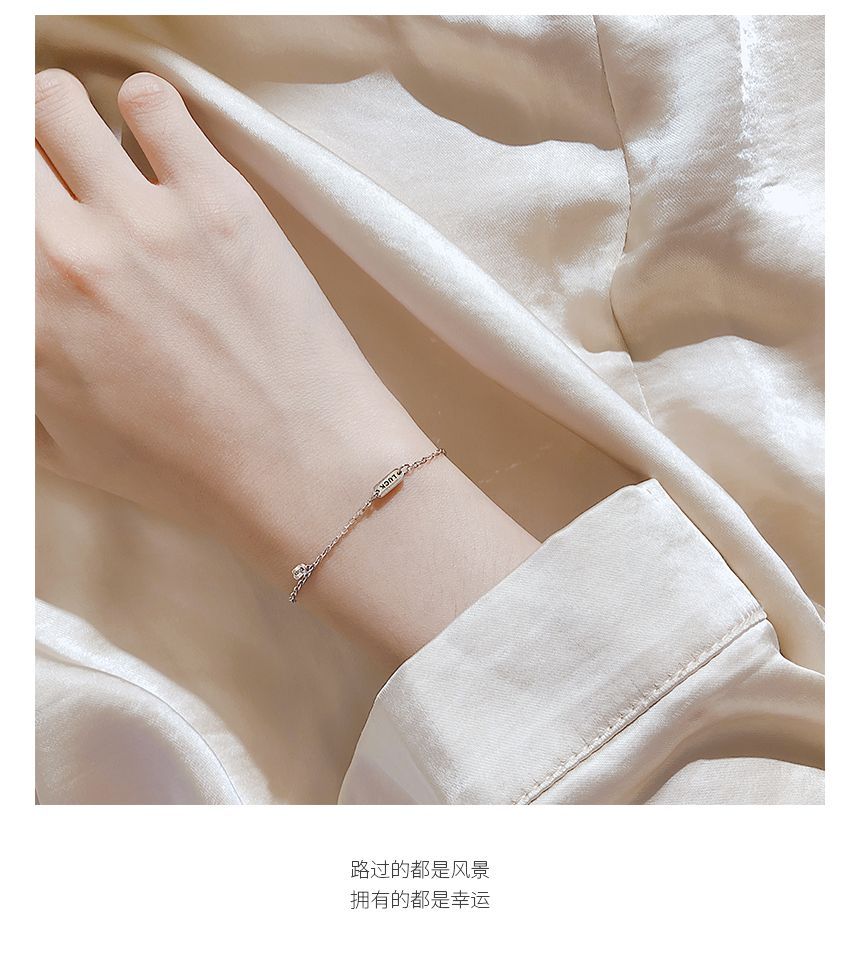Silver Sterling Bracelet LUCK