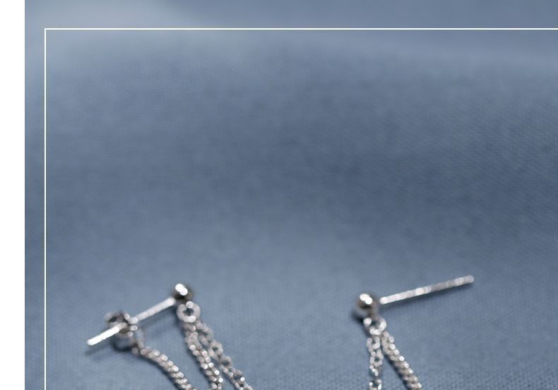 Silver Earring Sterling Cross Drop
