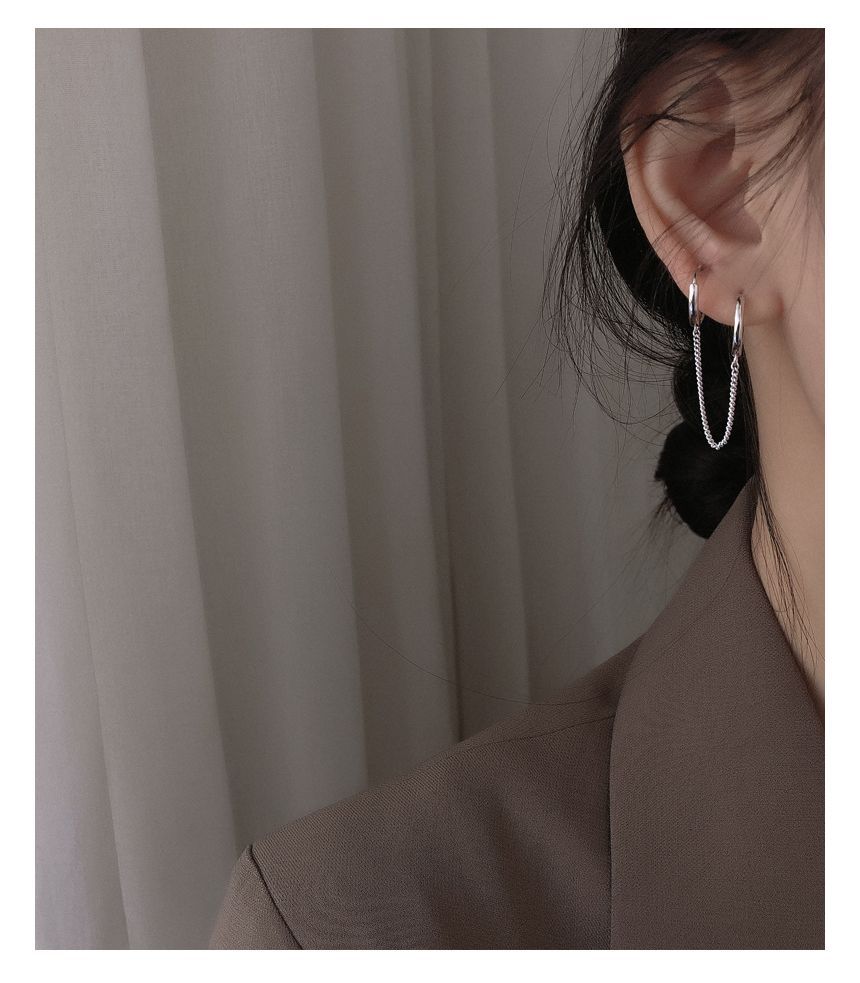Hoop Earring Piercing Double