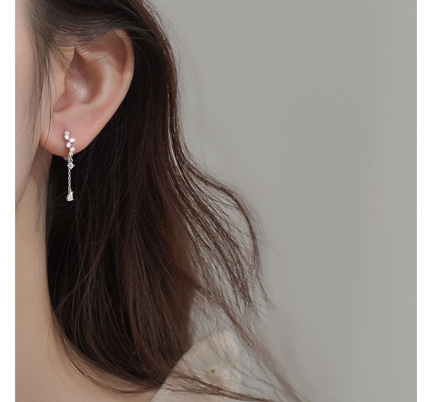 Rhinestone Drop Earring