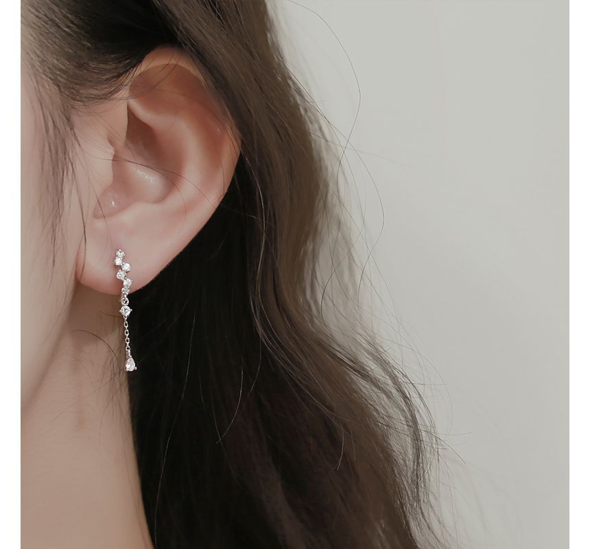 Rhinestone Drop Earring