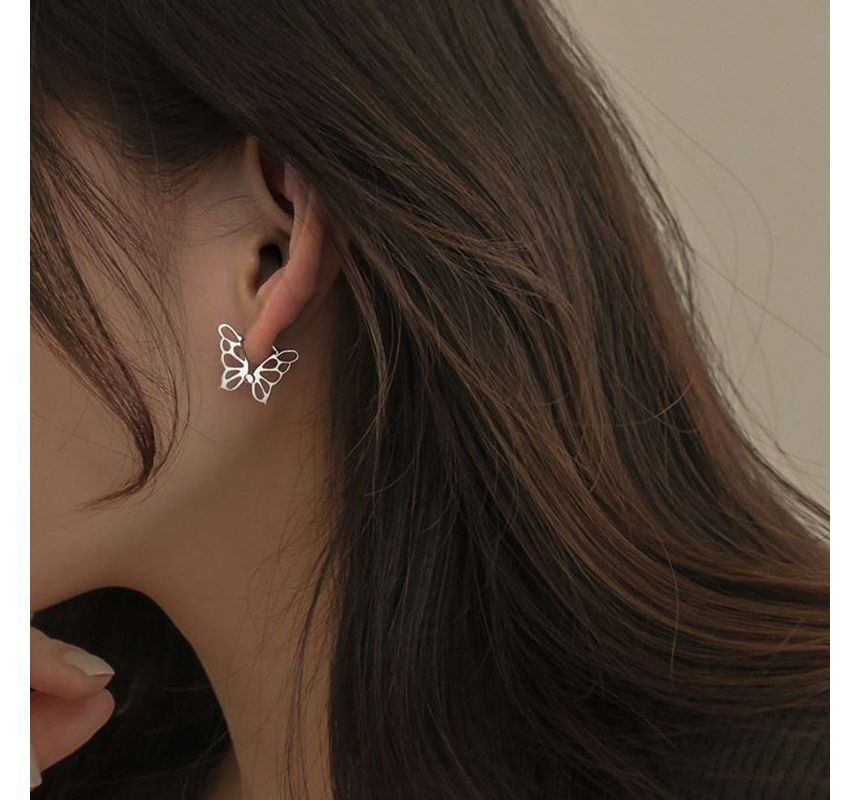 Butterfly Earring Silver Sterling