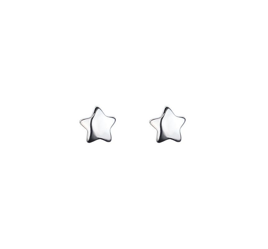 Silver Stud Earring Sterling Star