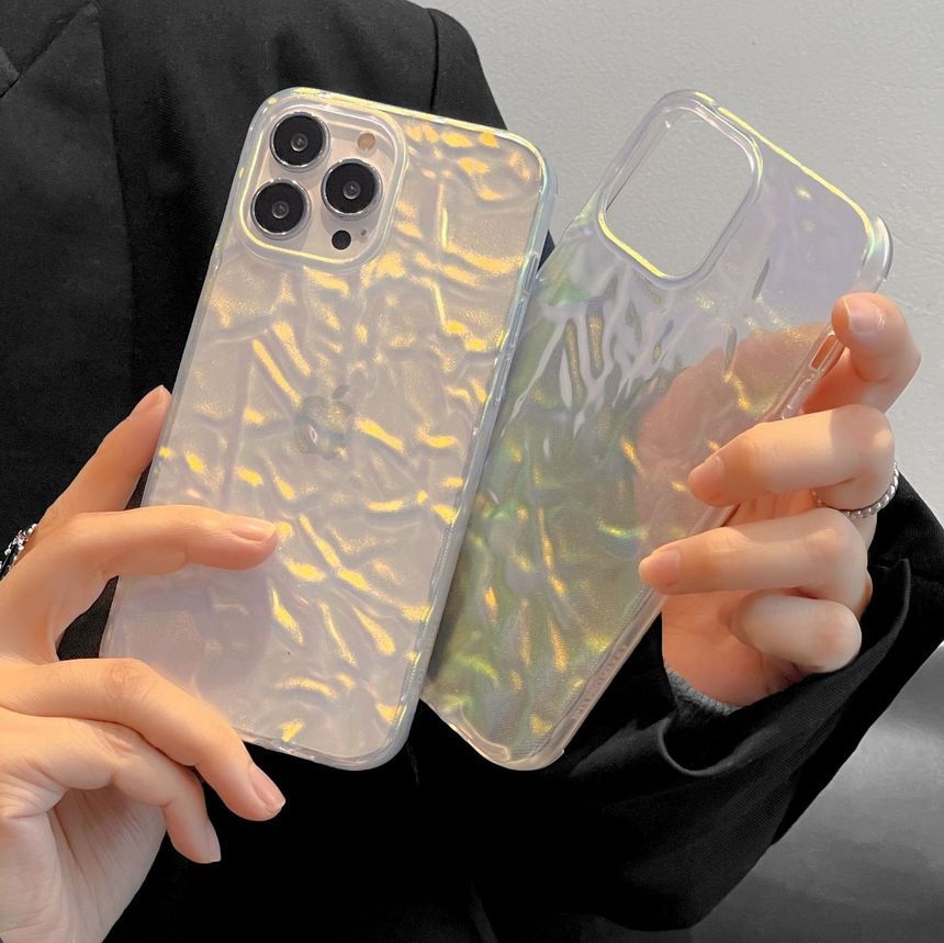 Case Phone Transparent Textured
