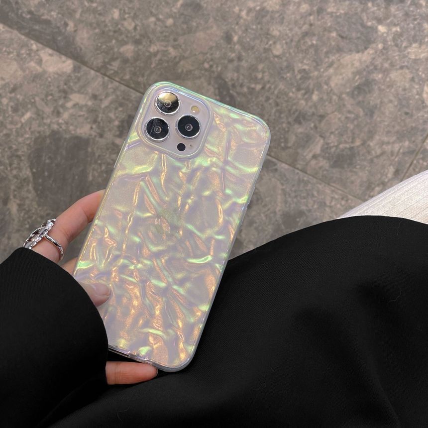 Case Phone Transparent Textured