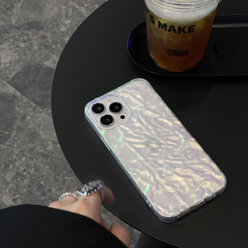 Case Phone Transparent Textured