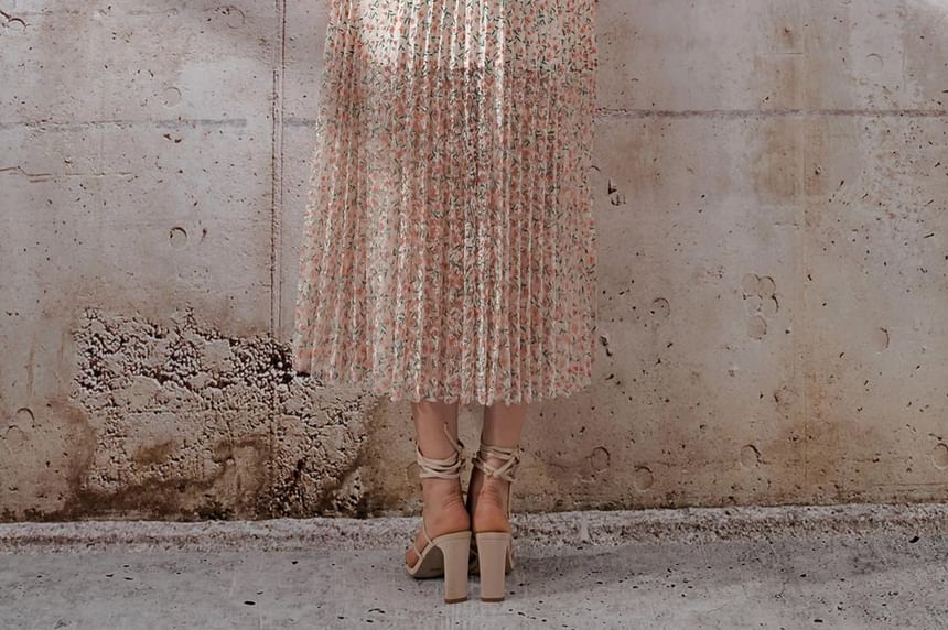 Spaghetti Strap Floral Midi Sundress