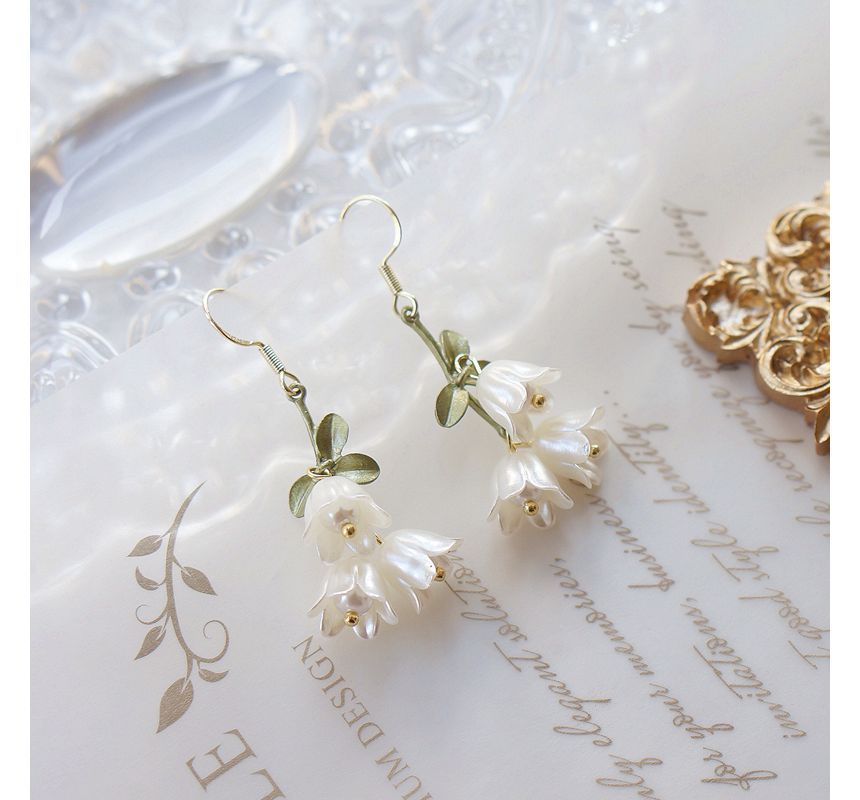 Flower Earring Dangle Alloy