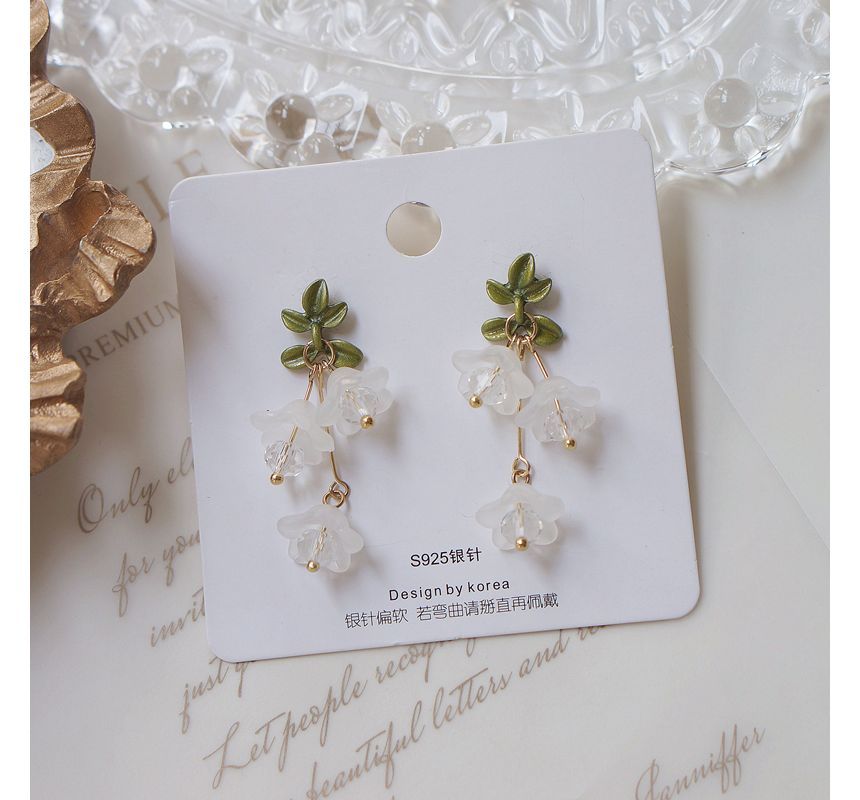 Flower Clip-On Drop / Earring
