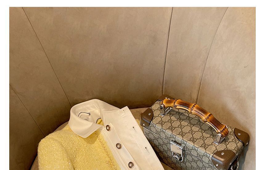 Tweed Sequined Button-Up Jacket