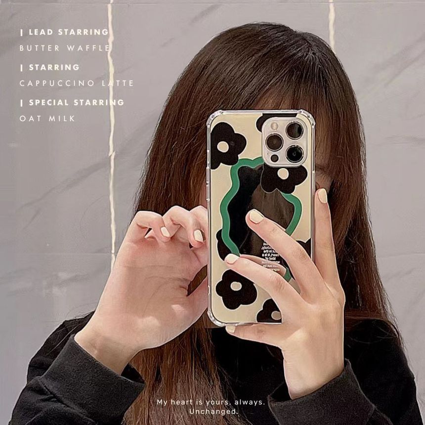 Case Phone Mirrored Floral