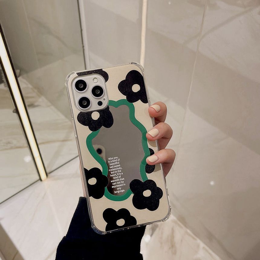 Case Phone Mirrored Floral