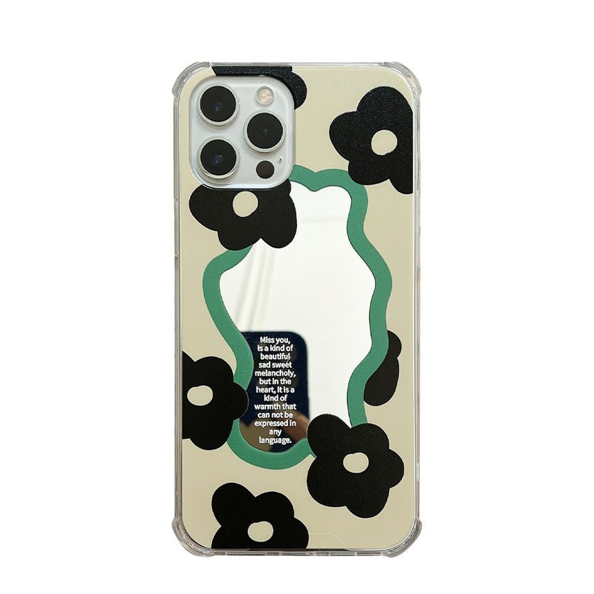 Case Phone Mirrored Floral