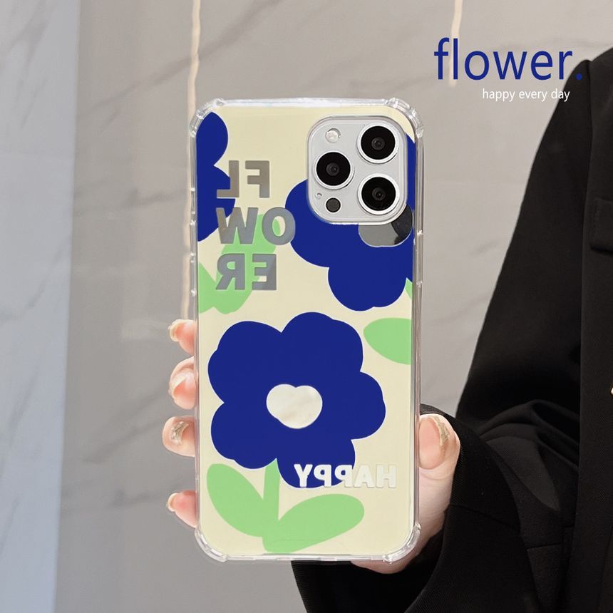 Case Phone Mirrored Floral