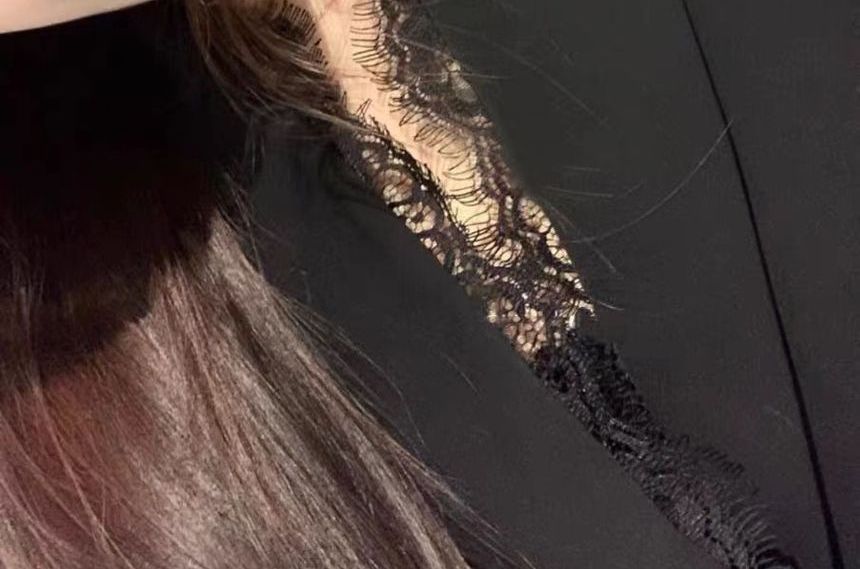 Peak Lapel Plain Lace Trim Cropped Single Breasted Blazer