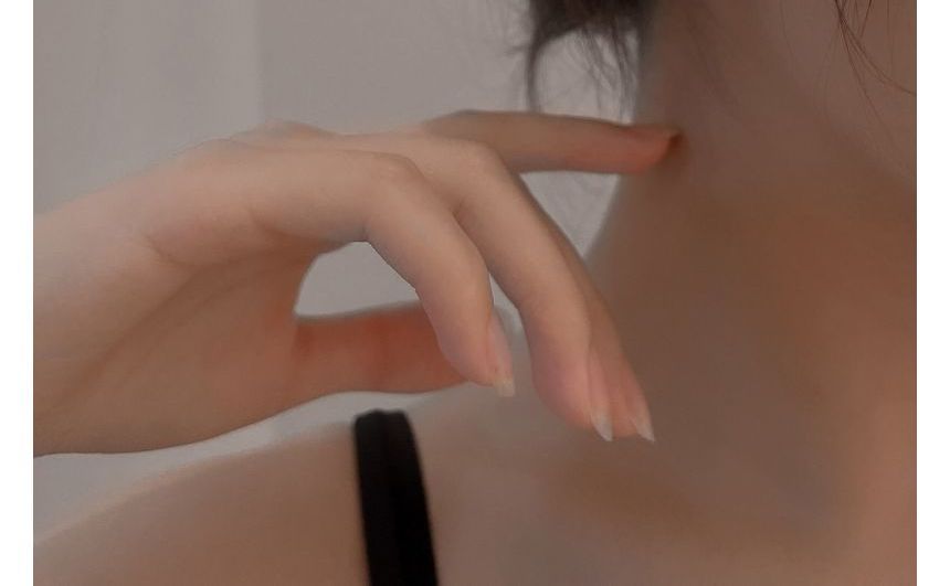 Through Magnetic Earring Alloy Rhinestone