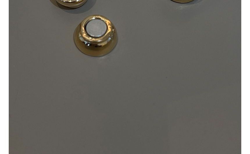 Through Magnetic Earring Alloy Rhinestone