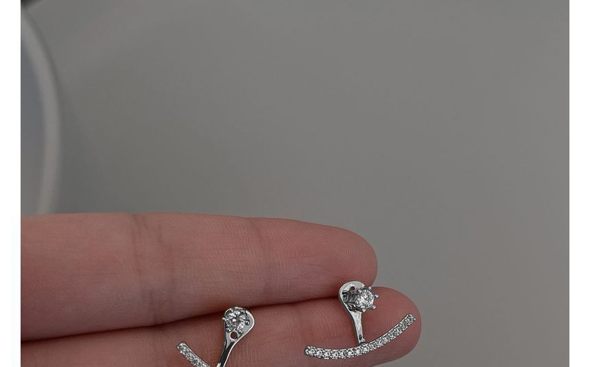 Swing Rhinestone Alloy Earring