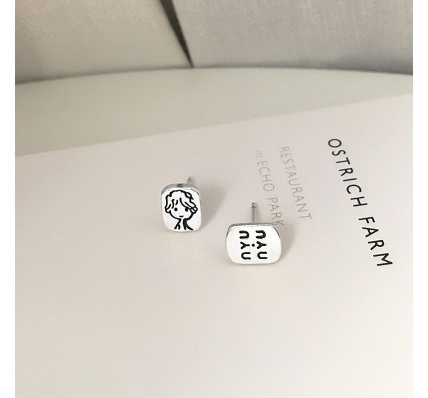 Stud Earring Cartoon