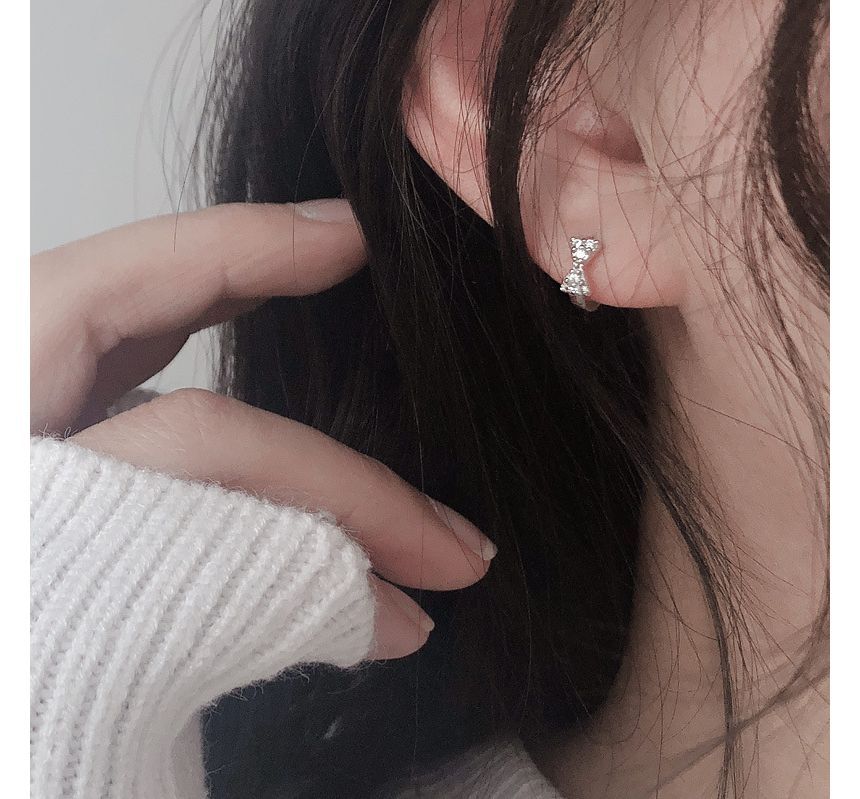 Ear Cuff Bow Rhinestone