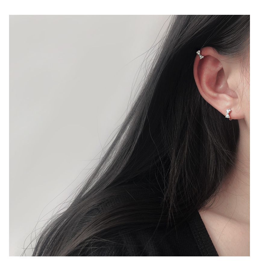 Ear Cuff Bow Rhinestone