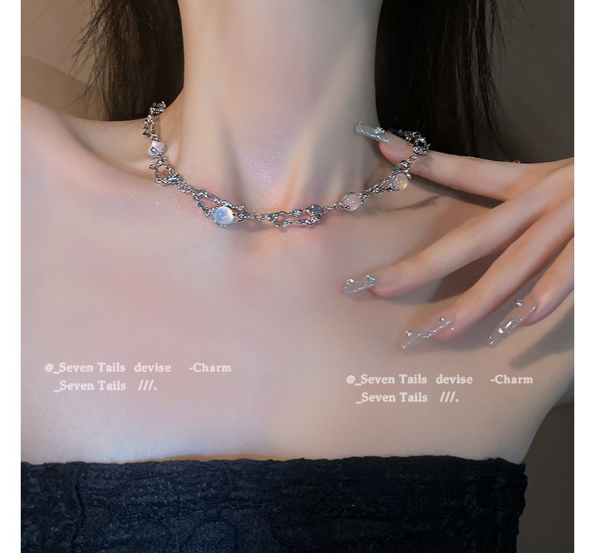 Layered Moonstone Necklace