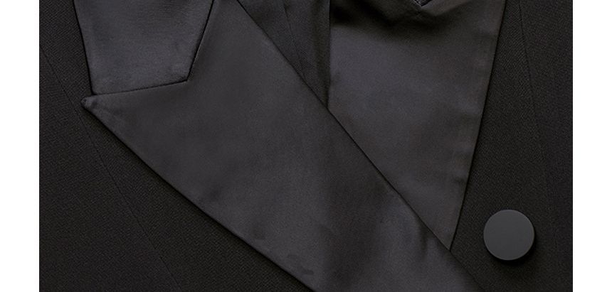 Flare-Sleeve Double Breasted Mini Blazer Dress