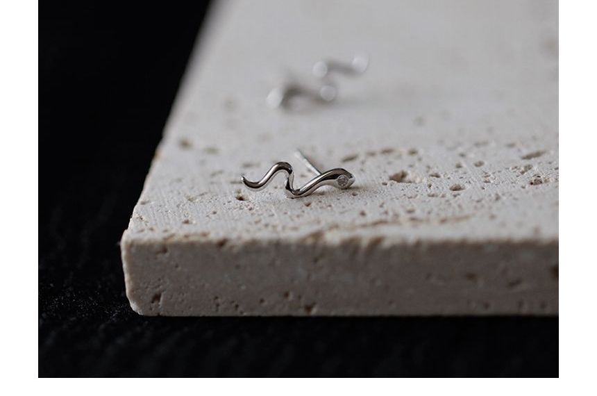 Snake Silver Earring Sterling