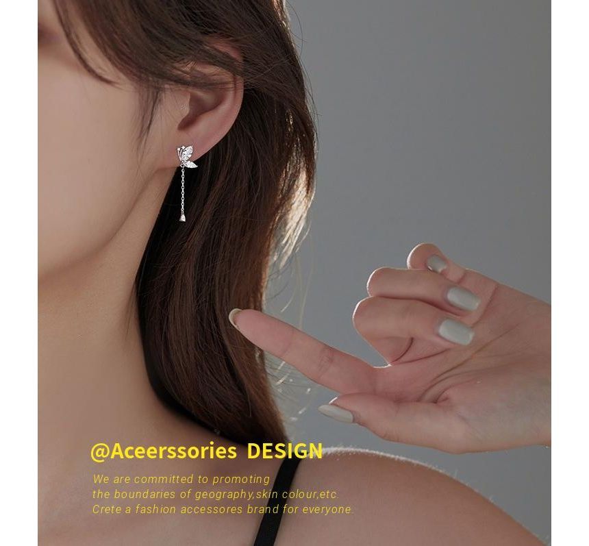 Sterling Butterfly Silver Earring Dangle