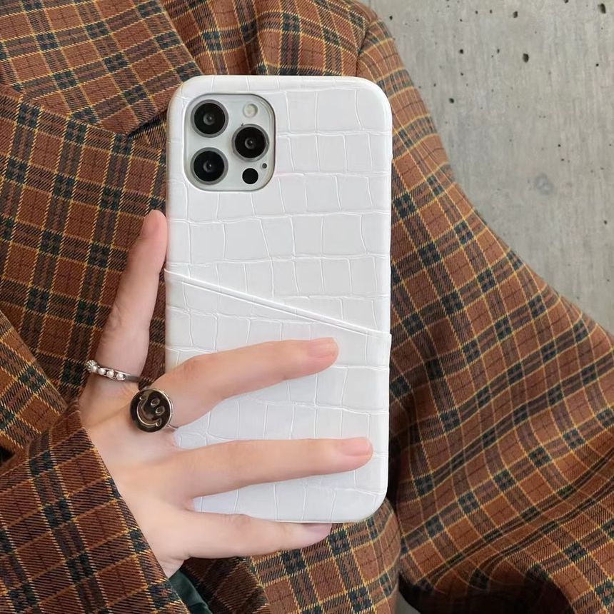 Leather Holder Faux Card Case Phone