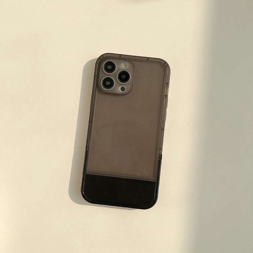 Stand Case Transparent Phone