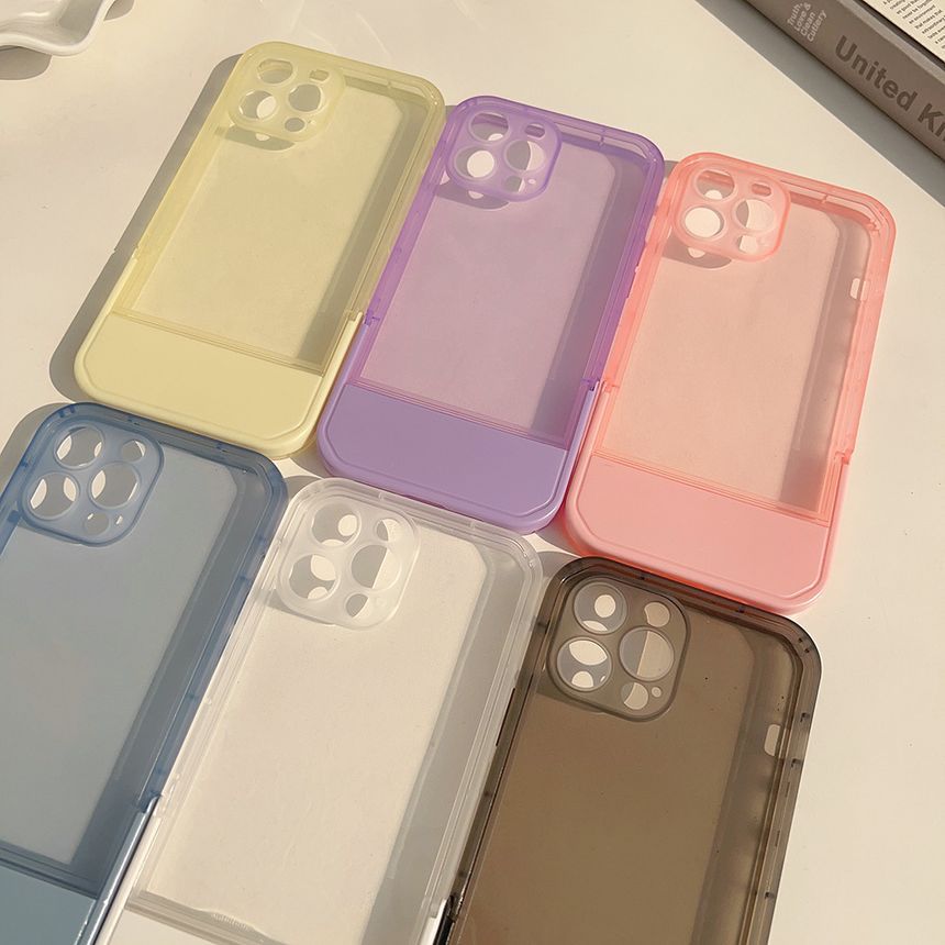 Stand Case Transparent Phone