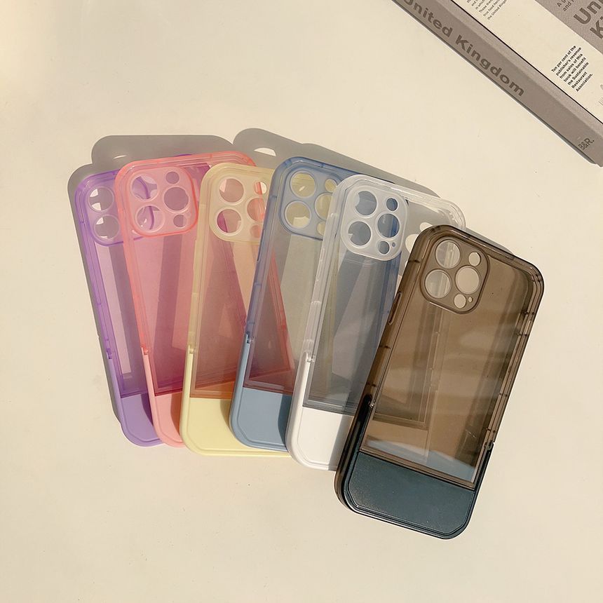 Stand Case Transparent Phone