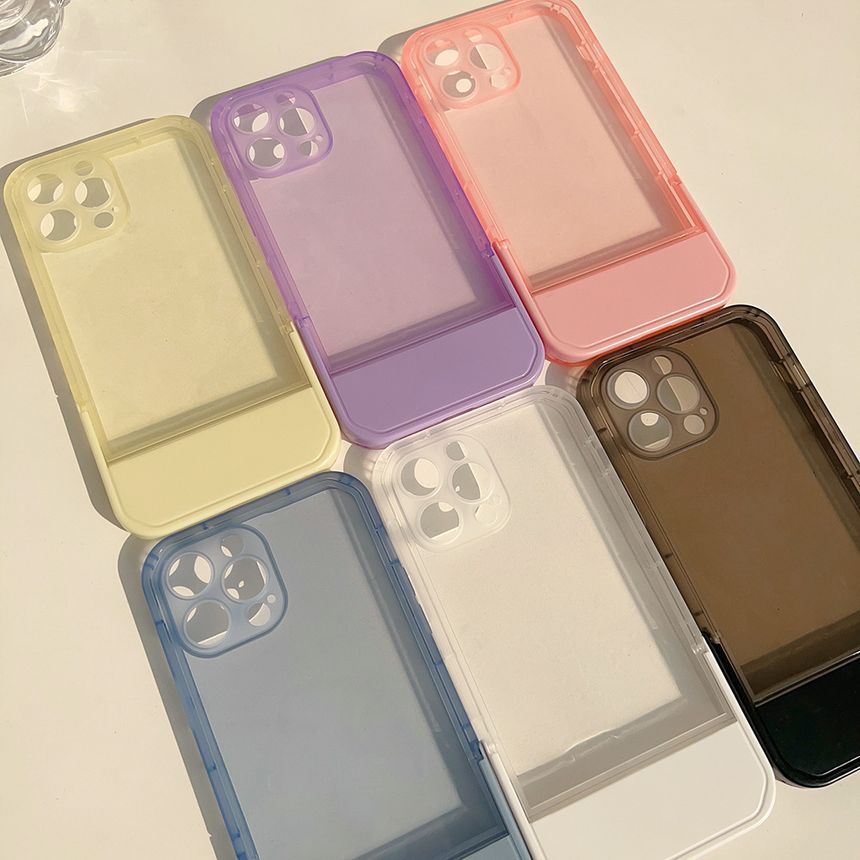 Stand Case Transparent Phone