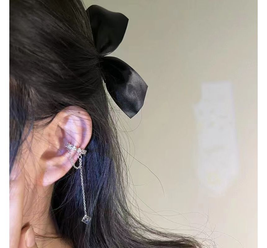 Earring Cuff Rhinestone Alloy