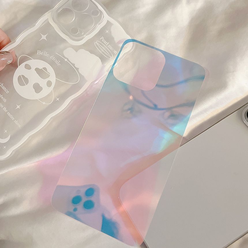 Card Case Phone Holographic Insert for