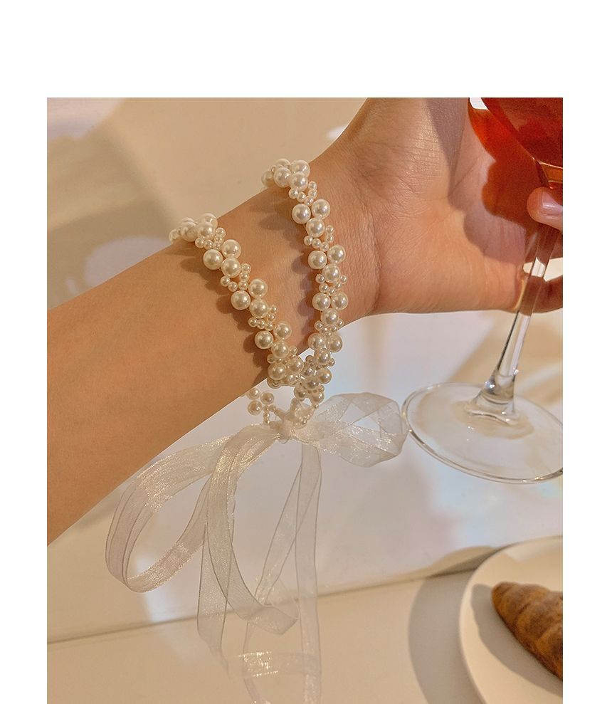 Pearl designs) (various / Crystal Lace Faux Headband