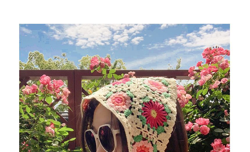 (various designs) Floral Headband Knit