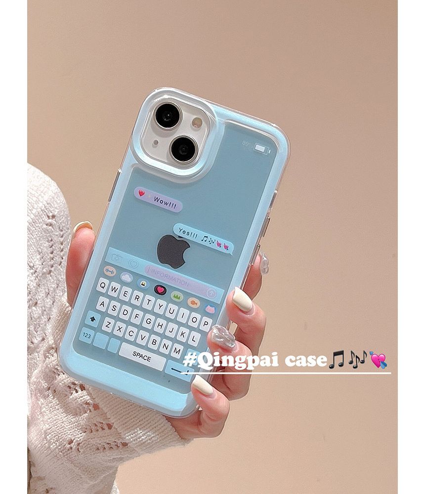 Case Phone Print Keyboard