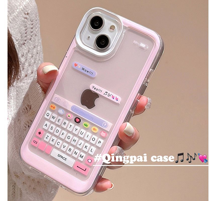 Case Phone Print Keyboard